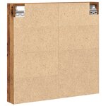 Vitrine en bois vieilli vidaXL 60x8 5x58 cm en bois d'ingénierie