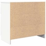 vidaXL Buffet avec tiroir blanc 71x35x65 cm bois d'ingénierie