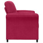 vidaXL Canapé 1 place Bordeaux 88 x 83 x 95 cm Velours