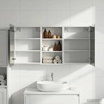 vidaXL Ensemble de Meubles de Salle de Bain 3 Pièces 140 x 14 5 x 70 cm