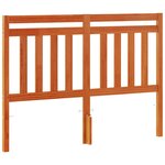 vidaXL Tête de lit cire marron 135 cm bois massif de pin