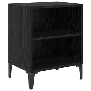 vidaXL Cabinet de chevet Chêne noir 40 x 30 x 50 cm Bois d'ingénierie
