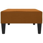 vidaXL Repose-pied Marron 78x56x32 cm Velours