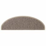 vidaXL Tapis d'escalier autocollants 30 Pièces 65x21x4 cm beige foncé