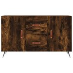 vidaXL Buffet chêne fumé 100x36x60 cm bois d'ingénierie