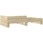 vidaXL Cadre de lit sans matelas chêne sonoma 75x190 cm
