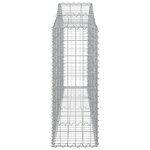 vidaXL Paniers à gabions arqués 10 Pièces 200x30x80/100 cm Fer galvanisé