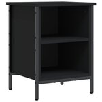 vidaXL Armoire à chaussures noir 38x35x50 cm bois d'ingénierie