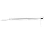 vidaXL Cadre de store rétractable électrique Blanc 4 x 2 m Aluminium