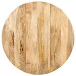 vidaXL Table à manger Rond 110x76 cm Bois de manguier massif