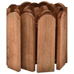 vidaXL Rouleaux de bordure 2 Pièces 120 cm bois de pin imprégné