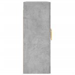 vidaXL Armoire murale gris béton 69 5x34x90 cm