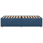 vidaXL Cadre de lit Bleu 90x200 cm Tissu