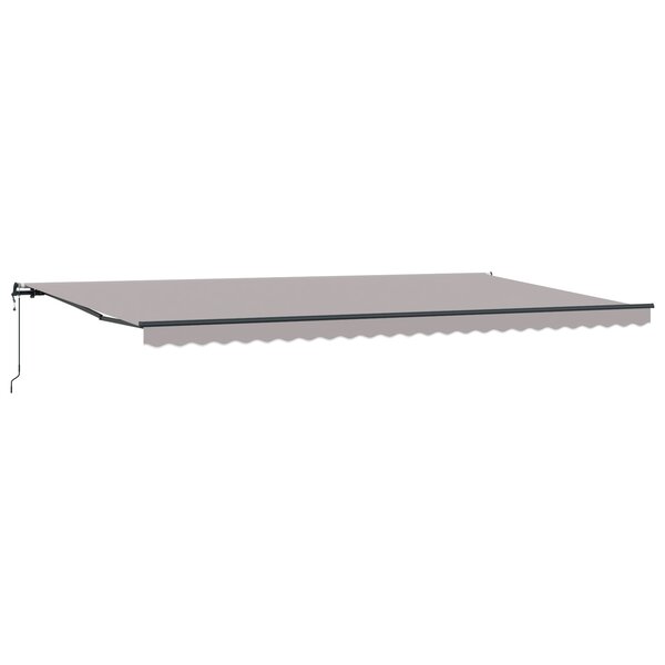 Store automatique rétractable vidaXL gris clair 600x300 cm