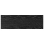 vidaXL Étagères en Chêne Noir - Pack de 4  60x20x1 5 cm  Fabriquées en Bois Technique