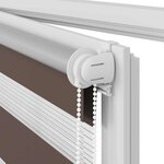 vidaXL Store enrouleur tamisant 140 x 175 cm marron