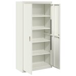 vidaXL Armoire de rangement 2 Pièces Blanc 90 x 40 x 180 cm Acier