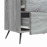 vidaXL Cabinet de chevet Sonoma gris 62 x 34 5 x 47 5 cm