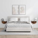 vidaXL Étagère Murale Montage mural 2 Pièces Bois ancien 38 x 19 x 19 cm