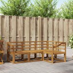 vidaXL Ensemble de canapés d'extérieur 4 pc Naturel