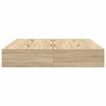 vidaXL Cadre de lit Chêne sonoma 200 x 180 x 31 5 cm Bois d'ingénierie