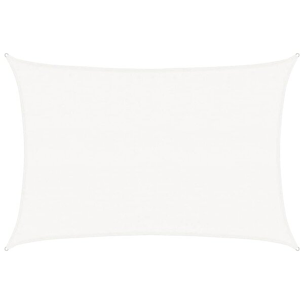 vidaXL Voile d'ombrage 160 g/m² Blanc 3 5x4 5 m PEHD