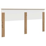 vidaXL Tête de lit Chêne artisanal 200 cm Bois d'ingénierie