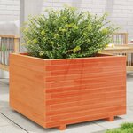 vidaXL Jardinière cire marron 70x70x49 5 cm bois de pin massif