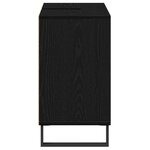 vidaXL Vanité en chêne noir Chêne noir MDF Moyen Vanité salle de bain