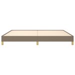vidaXL Cadre de lit sans matelas taupe 200x200 cm tissu