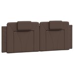 vidaXL Lit avec matelas marron 140x200 cm similicuir