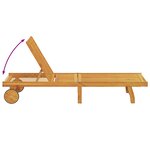 vidaXL Transat 3 Pièces Marron 40 x 40 x 40cm Bois d'acacia massif