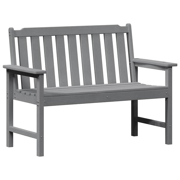 vidaXL Banc de jardin Gris clair 120 x 59 x 88cm Plastique