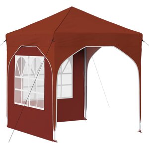vidaXL Tente de fête pop-up 192 x 192 x 245 cm Terre cuite