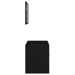 vidaXL Ensemble de meubles salle de bain 2 Pièces chêne noir