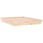 vidaXL Cadre de lit à LED sans matelas 120x200 cm bois massif