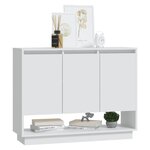 vidaXL Buffet Blanc 97x31x75 cm Bois d'ingénierie