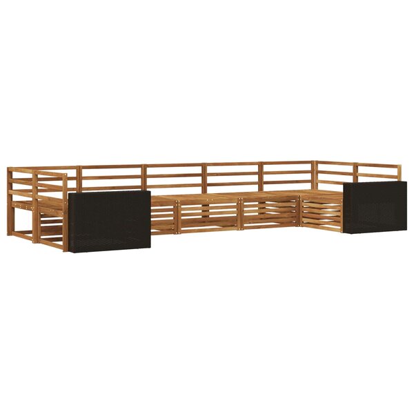vidaXL Ensemble de canapés d'extérieur 7 pc Naturel