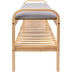 Banc en bambou avec coussin arch