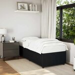 vidaXL Cadre de lit sans matelas noir 100x200 cm velours