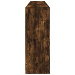 vidaXL Buffet avec lumières LED chêne fumé 202x37x100 cm