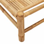 vidaXL Chaise longue 55x199x30 cm bambou