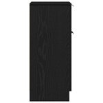 vidaXL Buffet avec tiroir Chêne noir 30 x 30 x 70 cm Bois d'ingénierie