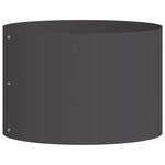 vidaXL Anneau de jardinière Noir 30 x 30 x 20 cm Acier laminé à froid