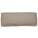 vidaXL Set de coussins de palette 2 Pièces Taupe 120 x 80 x 12 cm