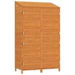 vidaXL Remise de jardin Marron 102x52x174 5 cm Bois de sapin solide