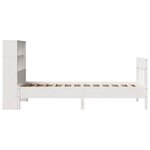 vidaXL Cadre de lit sans matelas blanc 90x200 cm bois de pin massif