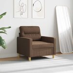 vidaXL Fauteuil Marron 60 cm Tissu