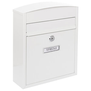 Boîte aux Lettres en Acier Compact E5731 Anti-pluie Blanc
