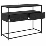vidaXL Table console Chêne noir 100 x 40 x 75 cm Bois d'ingénierie